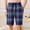 #355-Blue, variant on Ceisia Men's Loose Fit Checkered Print Home Shorts with Elastic Waist Lace-up Pockets Stretchy Casual 5/8 Length Pajama Bottoms Blue Gifts for Father 2X