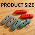 thumbnail image 3 of Silicone Pot Handle Covers, Heat Resistant Hot Handle Holder, Pan Handle Grips, Non Slip Pot Handle Sleeves Protectors, Cast Iron Skillet Handle Cover, 2.95" x 0.78" Cookware Handle Grips, Red, 3 of 5