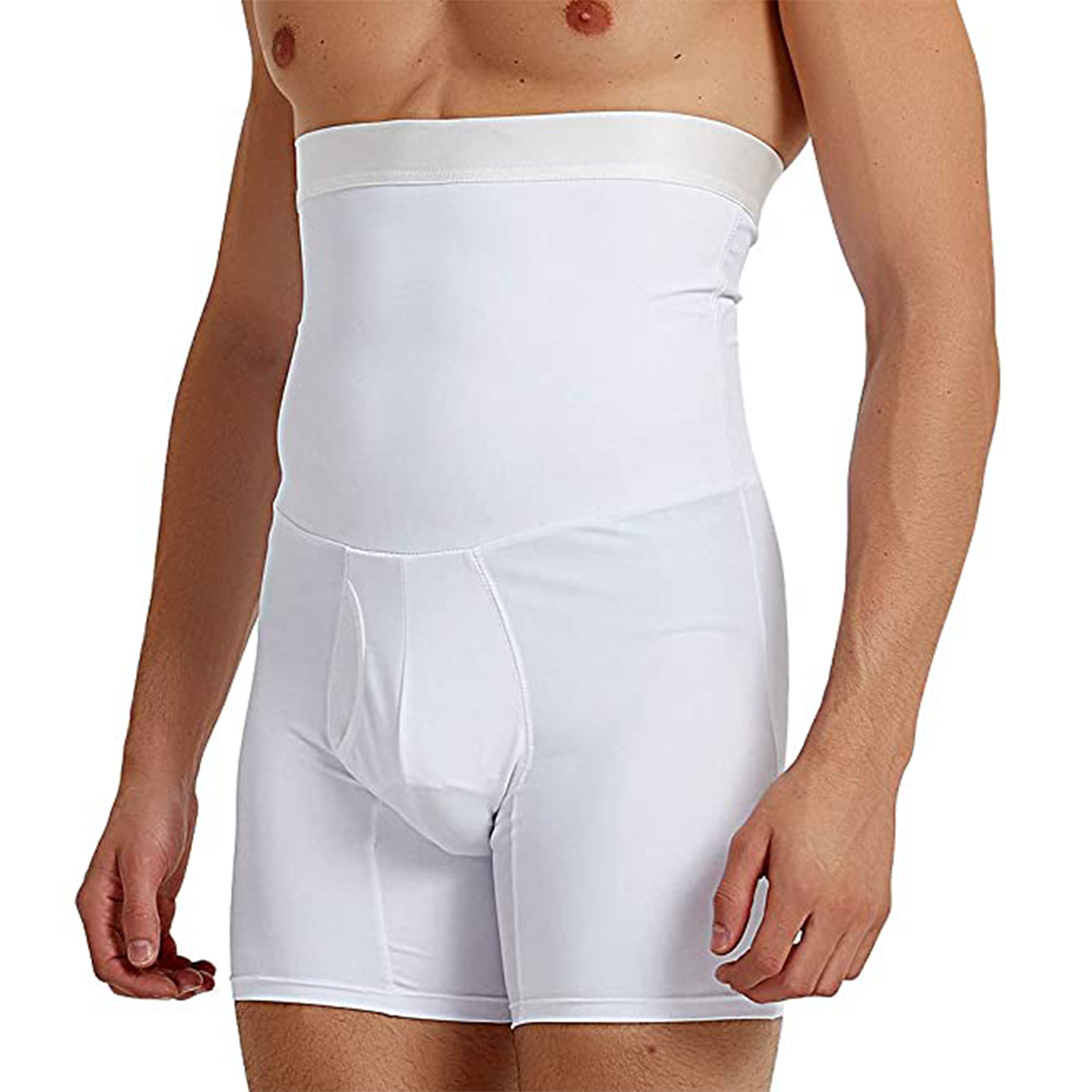 TAILONG Mens Underwear Boxer Brief Tummy Control Shorts High Waist Slimming Body Shaper Belly Girdle