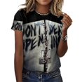 thumbnail image 3 of Walking Dead Womens T-shirts Crewneck Shirts Blouse Short Sleeve Tee Shirts Girls Tops 4XL, 3 of 8
