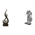 thumbnail image 1 of Escultura abstracta de fuego, estatua moderna, figura de caballero, adorno decorativo de colección, ideal para oficinas, salas de estar, dormitorios,, 1 of 8