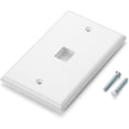 thumbnail image 3 of Bates- 1 Port Keystone Jack Wall Plate, 5 Pack, Ethernet Wall Plate, Keystone Wall Plate, 3 of 9