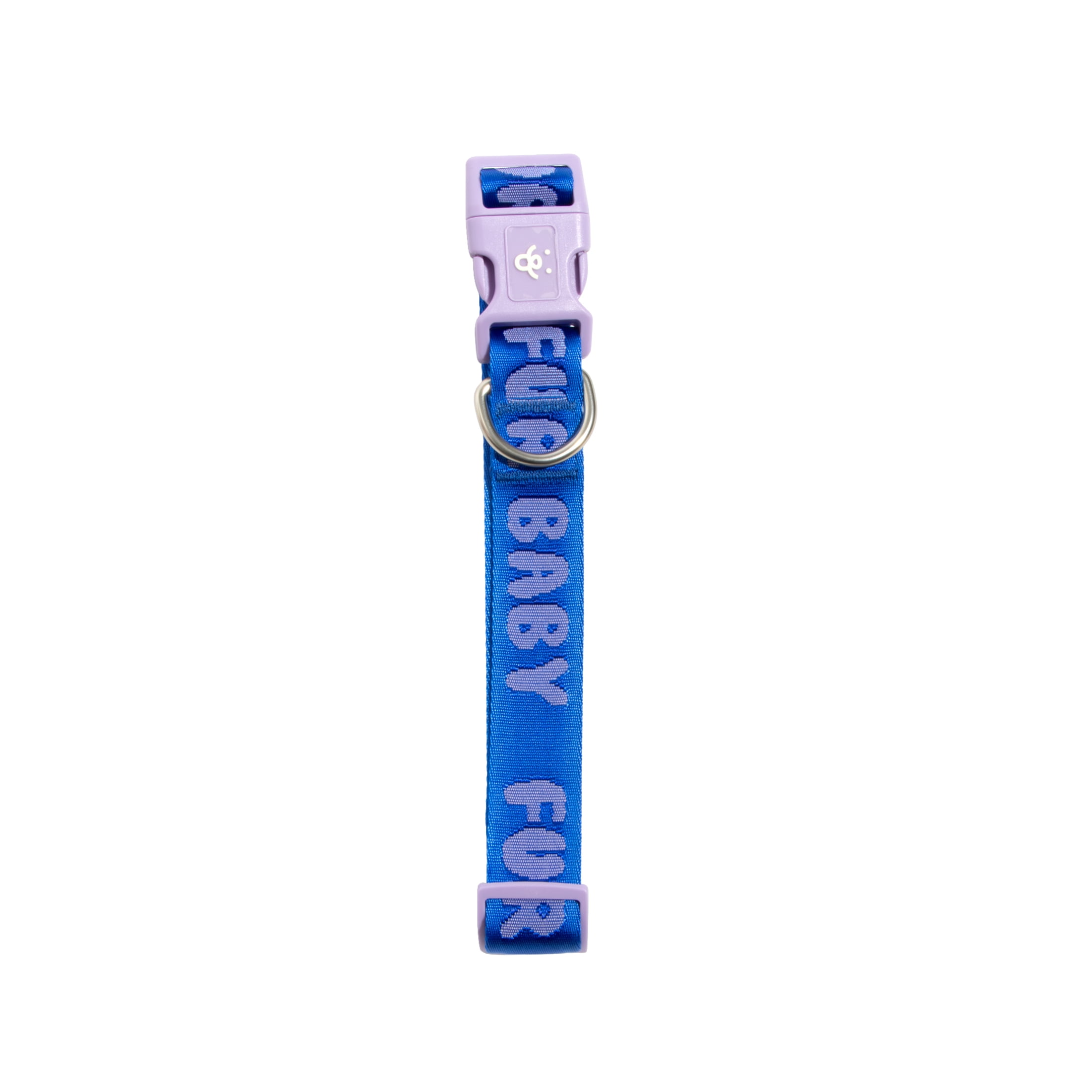 Oodles Fur Baby Polyester Fashion Dog Collar, Blue, XL