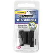 Jandorf 60798 Terminal, 18 to 14 AWG Wire, Plastic Insulation, Black