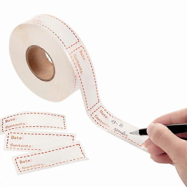 Freezer Labels, Self-Adhesive Date Labels, Frozen Food Storage Labels, Removable Waterproof Labels