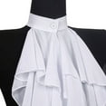 thumbnail image 7 of Women White Chiffons Jabot Tie with Ruffled Victorian Colonial Neckwear False Collar for Formal Event and Performances, 7 of 7