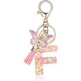 thumbnail image 2 of Porte-clés Lettre A-Z Pendentif Papillon à Franges Porte-Clés, 2 of 3