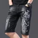 thumbnail image 3 of Pantalones vaqueros cortos para hombre, pantalones cortos vaqueros negros con gráficos rotos para hombre, tendencia 2024, diseñador original emo harajuku, novedad de verano, 3 of 5