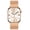 Rose Gold, variant on Wearlizer Two Tone Metal Watch Band Compatible with Apple Watch Bands Women 38/40/41/42/44/45/46/49mm Rectangular Link Bracelet Stainless Steel Strap for Series 11/10/9/8/7/6/5/4/3/SE/Ultra