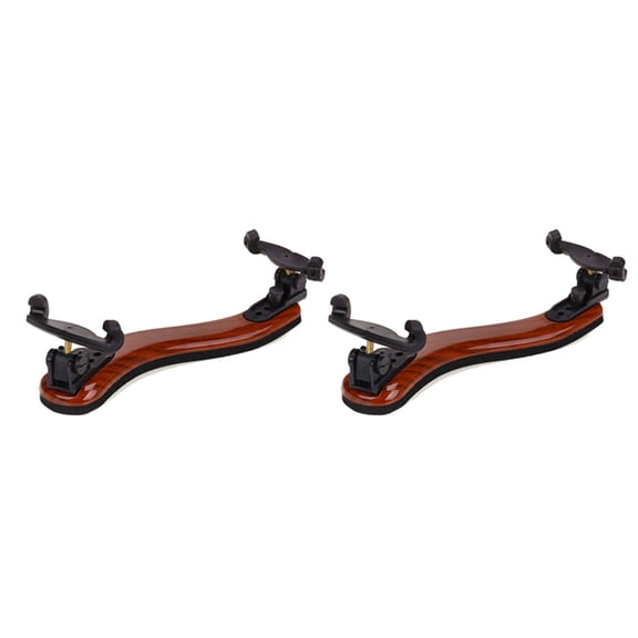 2X Violin Shoulder Rest Support Professional 3/4 4/4 Adjustable Maple Wood Violin Shoulder Rest Violin Parts Accessories
