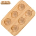 thumbnail image 2 of Bandeja para huevos, soporte de madera para huevos, contenedor de exhibición para refrigerador, mostrador de huevos, 2 of 8
