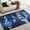 Music Blue, variant on Music Musical Door Mat, Washable Non-slip Music Lover Carpet Comfort Welcome Mat Rug Polyester Door Mat for Living Dining Dorm Room Bedroom Home Decorative