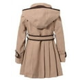 thumbnail image 2 of Richie House Girls Apricot Brown Trim Flared Top Coat 8, 2 of 2
