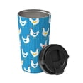 thumbnail image 2 of Daiia Cartoon Chicken Printed Stainless Steel Tumbler with Lid and Straw, Double Wall Vacuum Insulated Coffee Tumbler Travel Coffee Mug with Leak Proof Lid, 2 of 8