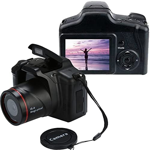 KLIOMAX Digital Camera, 16 Megapixel Photo Camera Mini Digital SLR Camera, CMOS Sensor 2.4“ TFT LCD Compact Camera, 16X Digital Zoom Video Camera for Children Adults Beginners