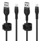 thumbnail image 1 of Cable de carga Belkin BoostCharge Pro Flex trenzado USB tipo A a Lightning (1 m) para iPhone 13, 12, 11, Pro, Max, Mini, SE, iPad (paquete de 2), 1 of 6