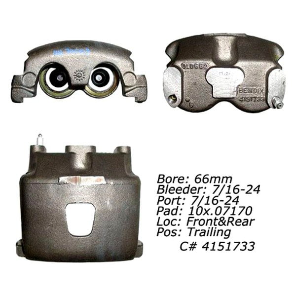 Loaded ACDelco 18R1379PV Specialty Front Disc Brake Caliper Assembly with Pads Remanufactured 