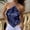 Navy, variant on Sequin Halter Top for Women Sleeveless Solid Color Crop Backless Summer Casual Camisole Sparkly Shirts Spring Lightweight Going Out Fashion Soft Glitter Top