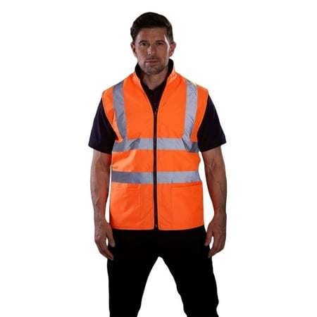 

Yoko Mens Workwear Hi-Vis Reversible Fleece Vest / Jacket (Pack of 2)
