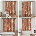 thumbnail image 6 of Orange Abstract Sheer Curtains 45" Long, Vintage Geometric Gradient Oil Painting Modern Light Filering Curtains, Breathable Simi Curtain Privacy Drapes for Kitchen Bathroom Small Window Treatment, 6 of 9