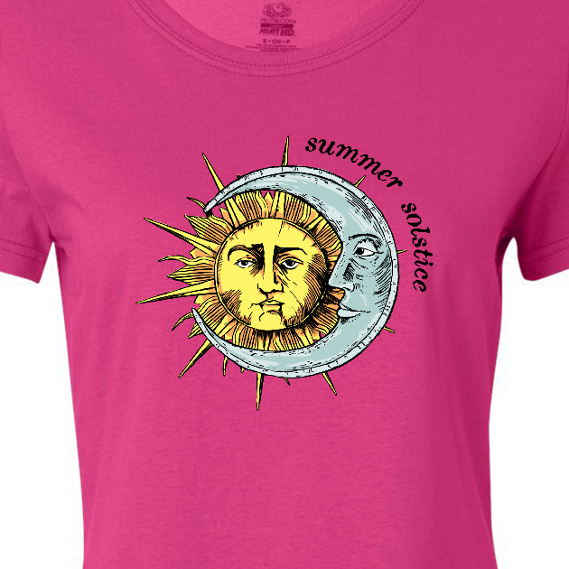 Inktastic Summer Solstice Sun and Moon Women's T-Shirt - image 3 of 4