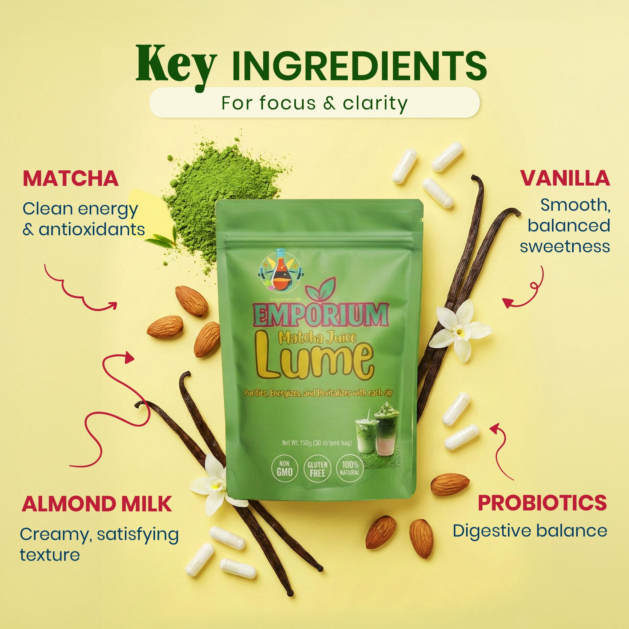 Lume Matcha – Plant-Based Wellness Drink Mix