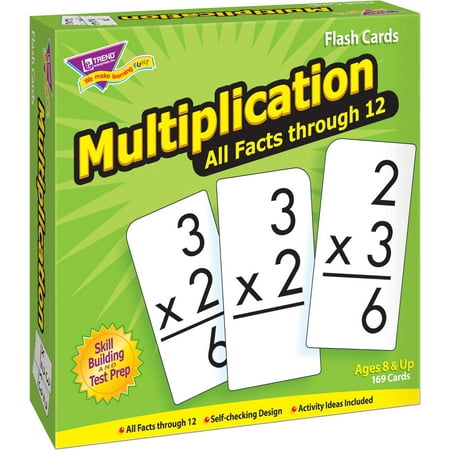 Trend, TEP53203, Multiplication all facts through 12 Flash Cards, 169 /
