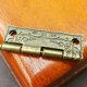 thumbnail image 2 of Mini bisagra de puerta Vintage, bisagra extractora de carabina antigua, caja de regalo de joyería, bisagra de latón, accesorios de cerradura de puerta JM, 2 of 5