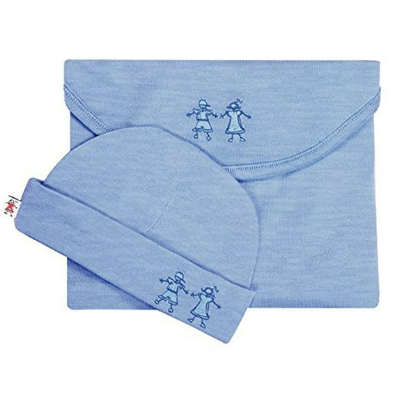 Merino Cocooi Swaddle & Hat Set - Banbury (0-3m)