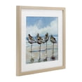 thumbnail image 2 of Stupell Industries Coastal Sandpipers Balancing On Beach Birch Framed Print Under Glass, 16 x 16, by Susan Winget, 2 of 8