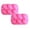 Pink 2pack, variant on 2 Pcs Easter Egg Shaped Silicone Cake Mold 6-Cavity Chocolate Cook Trays for Diy Candy Chocolate Jelly Fondant Making