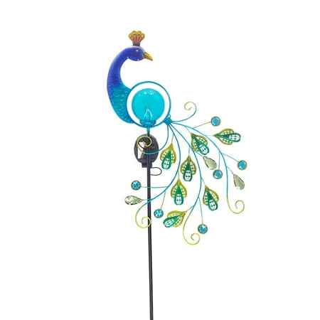 

Naughtyhood Christmas Valentine s Day Sale Solar Garden Light Outdoor Landscape Waterproof LED Metal Peacock Decorative For Clearance Decoration