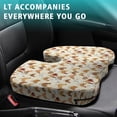 thumbnail image 4 of Premium Chickens Pattern Memory Foam Seat Cushion Ergonomic Chair Pad for Office Chair, Car, Airplane & Bleachers Sciatica, Tailbone Hip & Back Pain Relief - Chair Cushion for Long Office Workers., 4 of 5