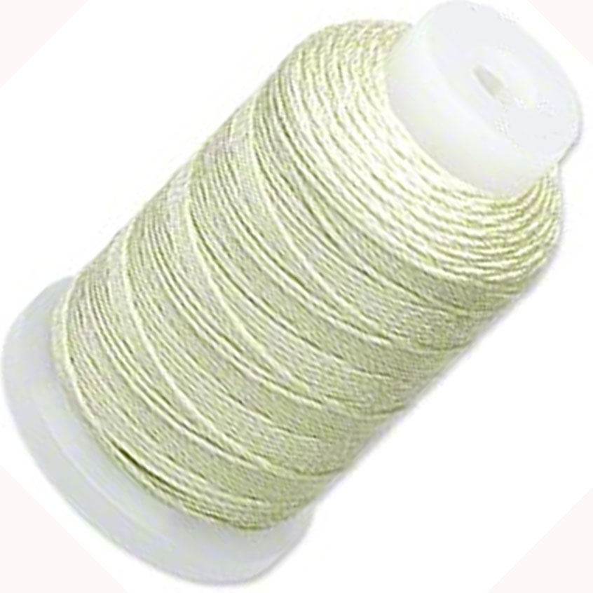 Silk Thread Cord Size F Light Green 0.0137 0.3480mm Spool 140 Yd