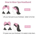 thumbnail image 5 of 6 Pcs Spa Headband, Bow Hair Band, Soft Coral Fleece Makeup Headband, Makeup Headband for Face Washing Shower Skin Care Yoga, 5 of 6