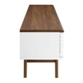 thumbnail image 5 of Modway Render 70"W Modern Wood TV Stand for TVs up to 78" in Walnut/White, 5 of 8
