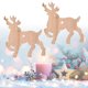 thumbnail image 5 of 12 Uds. Decoración colgante de árbol de Navidad, corazón de amor de madera, Reno, Ángel, adorno para manualidades, Reno, 5 of 9