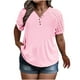 thumbnail image 1 of Tamaño Más Manga Corta Tops para Mujeres Verano Color Sólido Puff Manga Corta Suelta Moda Cuello Redondo Top, 1 of 6