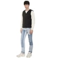 thumbnail image 4 of Man Ultra Light Down Vest Spring Autumn Sleeveless Jackets V-Neck Vest Casual Winter Collarless Waistcoat, 4 of 5