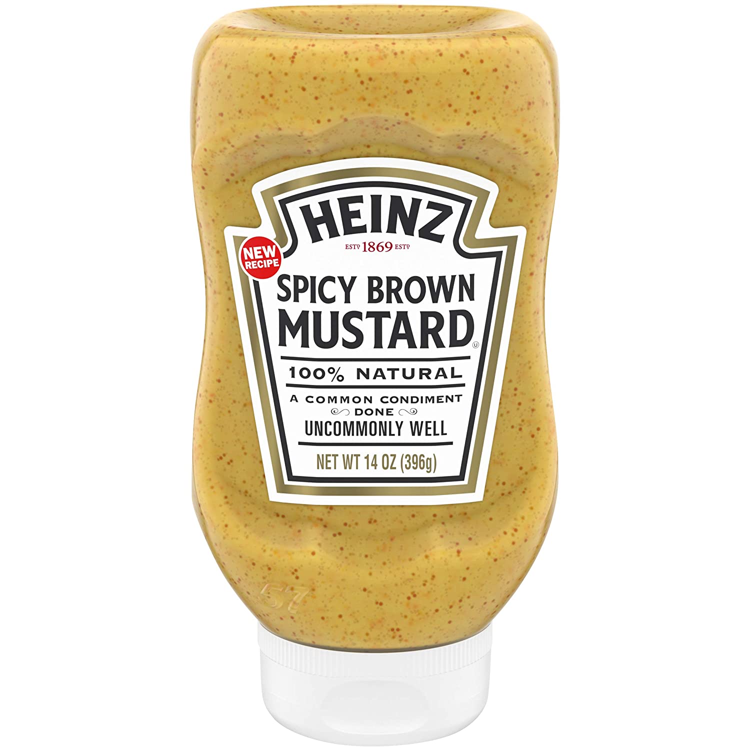 Heinz Spicy Brown Mustard (14 oz Bottles, Pack of 6)
