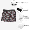 thumbnail image 5 of Rateoe Cute Puppy Black Mens Boxer Briefs Poly Spandex Performance Boxer Briefs Underwear Hem Boxer Briefs - Large, 5 of 8