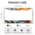 thumbnail image 3 of Autumn Collection Checkered Plaid Leaves License Plate Cover 2 Pieces Fall Decor Grateful Thanksgiving License Plate Frames Cover Holders for Women Men Quality Aluminum Metal License Plate Frame, 3 of 6