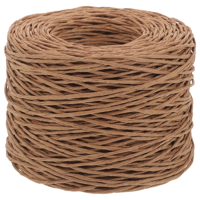1 rollo de cordel de papel, cordel de regalo, cordel resistente para encuadernación, cordel de papel para manualidades
