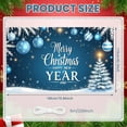 thumbnail image 2 of Festive Design Merry Christmas Snowflake Holiday Banner Happy New Year Celebration for Winter Party Home Wall Decor Seasonal Festivity, 2 of 9