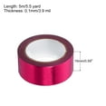 thumbnail image 2 of Uxcell 15mmx5m Metallic Foil Masking Washi Tape Art Craft Decoration, Rose Red 1 Roll, 2 of 5