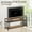 Retro color, variant on GarveeHome 65'' TV Stand Fits TV up to 75'', TV Media Console with 3-Tier Open Storage Shelves, Industrial Entertainment Center with Quadruple-Tube Support for Living Room, Rustic Brown