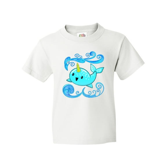 Inktastic Cute and Playful Narwhal Youth T-Shirt