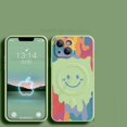 thumbnail image 1 of Magsafe-funda de silicona para iPhone 14 Pro Max, cubierta de Graffiti Smile Magsafing para Apple 13, 12 Pro Max, 14 Plus, Fundas con correa de muñeca, 1 of 4