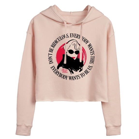 The Devil Wears Prada - Everybody Wants To Be Us - Juniors Cropped Fleece Hoodie Sweatshirt