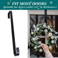 thumbnail image 6 of CY5O5ee 11" Christmas Wreath Hanger for Front Door Metal Garland and Stocking Door Hanger Over The Door Hooks for Front Porch Home Decor, 6 of 8